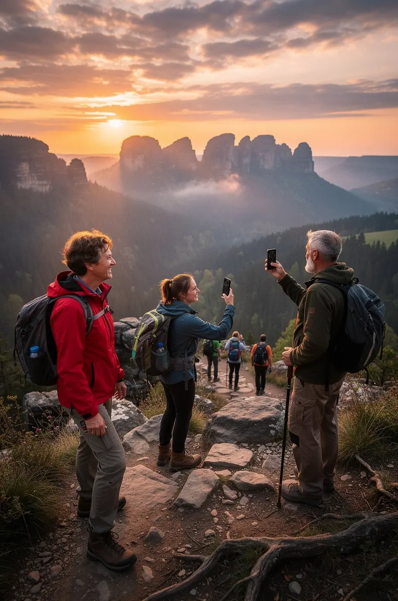 Nature walk benefits in serene outdoor setting.